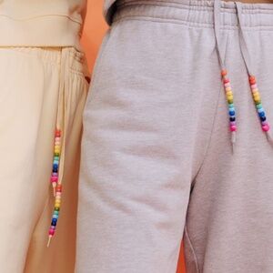 Daily Drills OG beads collection joggers in grey  sz xs/sm